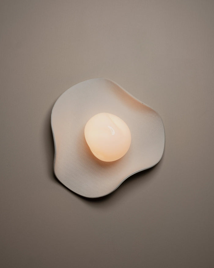 Ceramic Puddle Stone Wall Light