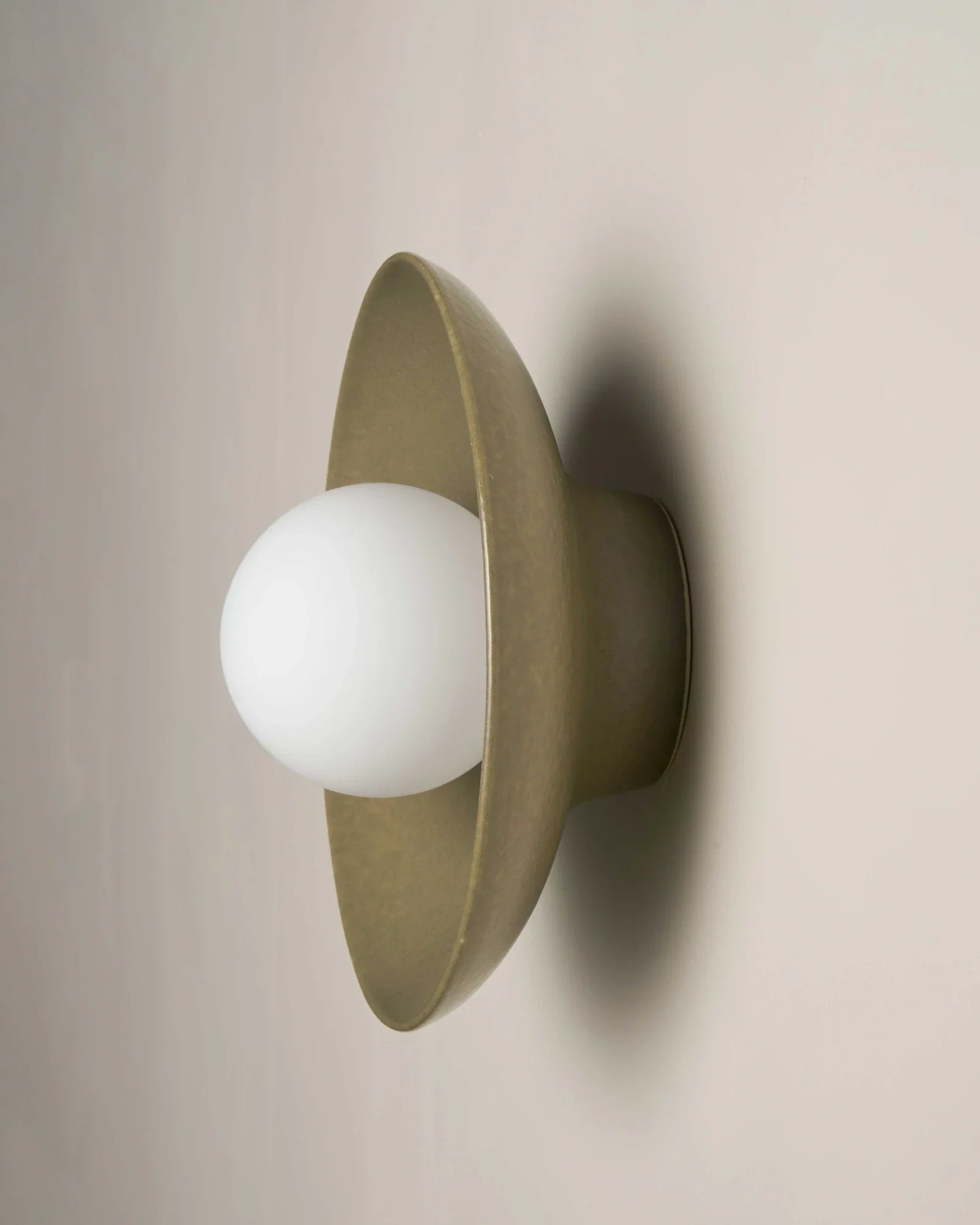 Contemporary Indoor Dish Wall Light