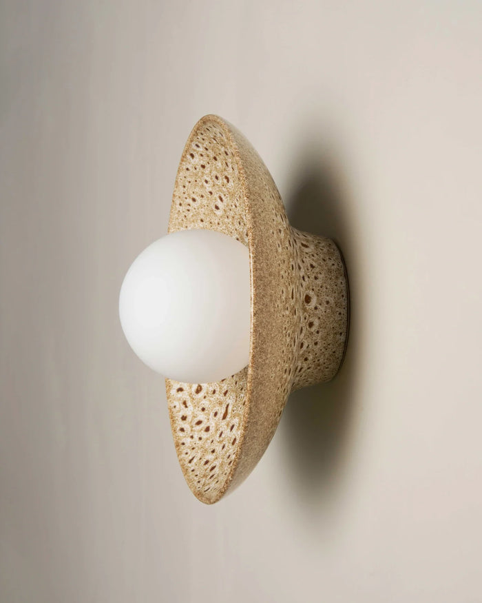 Contemporary Indoor Dish Wall Light