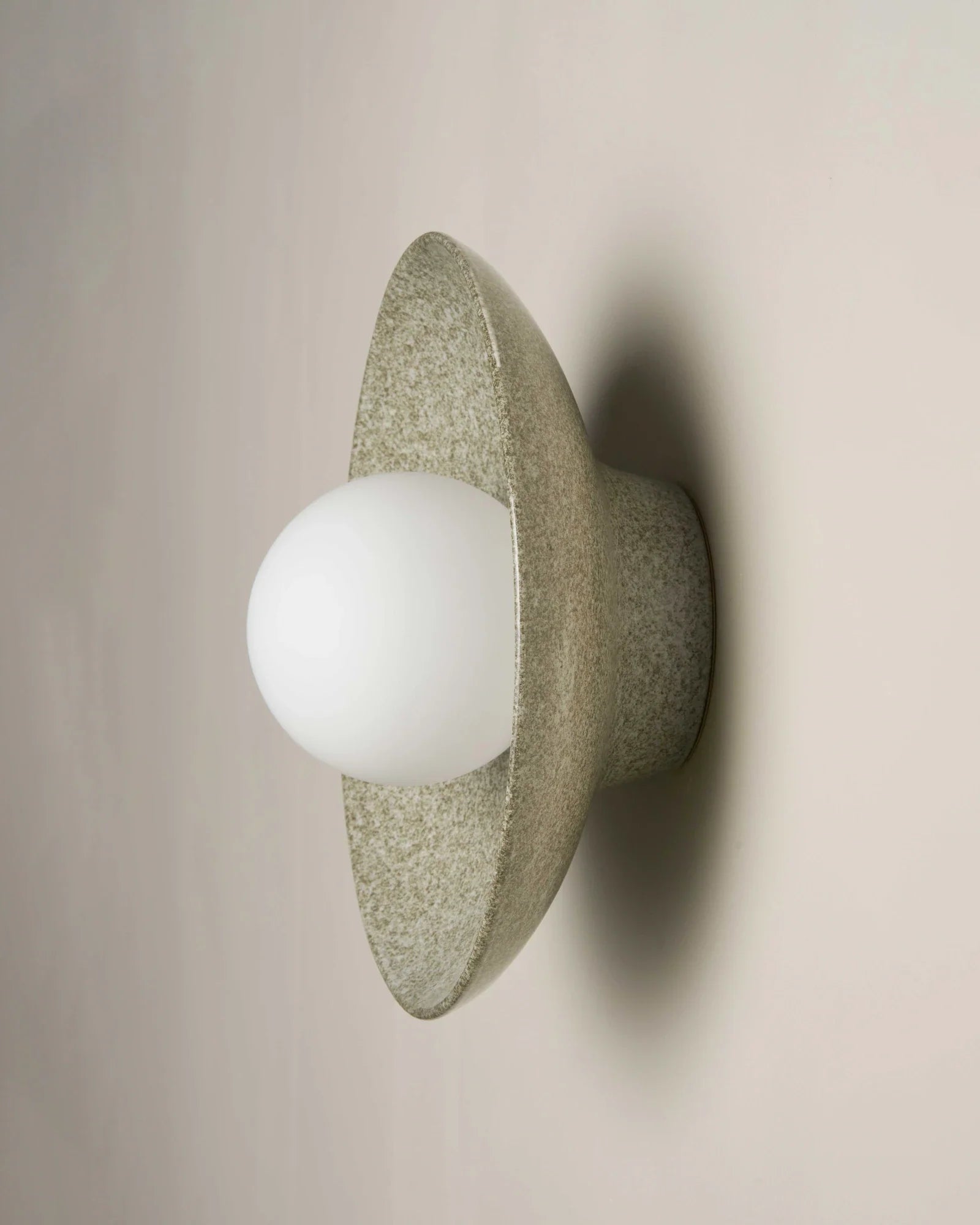 Contemporary Indoor Dish Wall Light