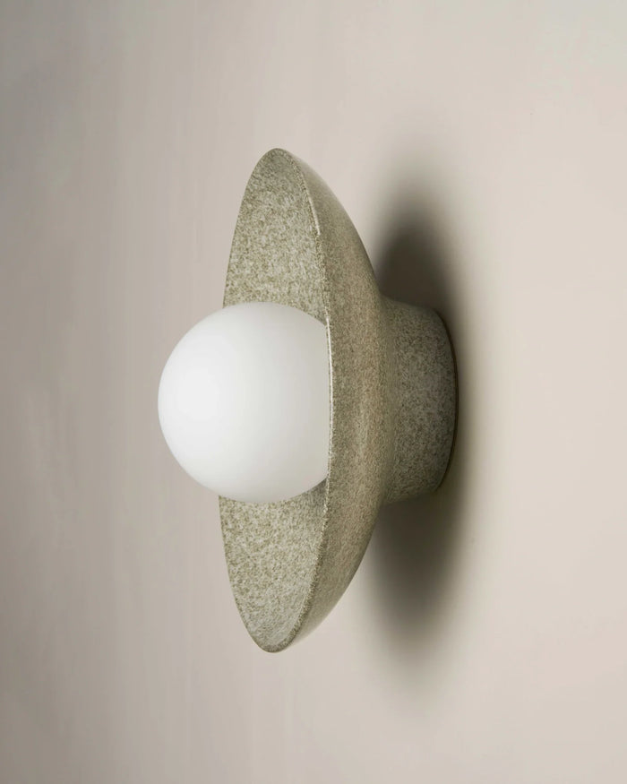 Contemporary Indoor Dish Wall Light