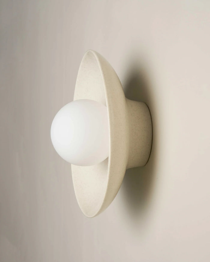 Contemporary Indoor Dish Wall Light