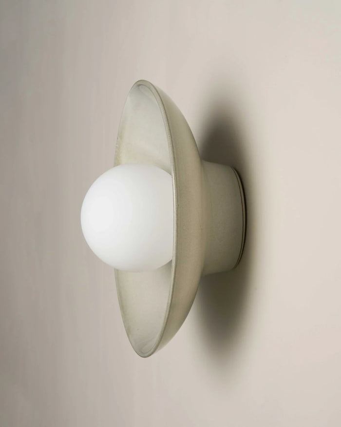 Contemporary Indoor Dish Wall Light