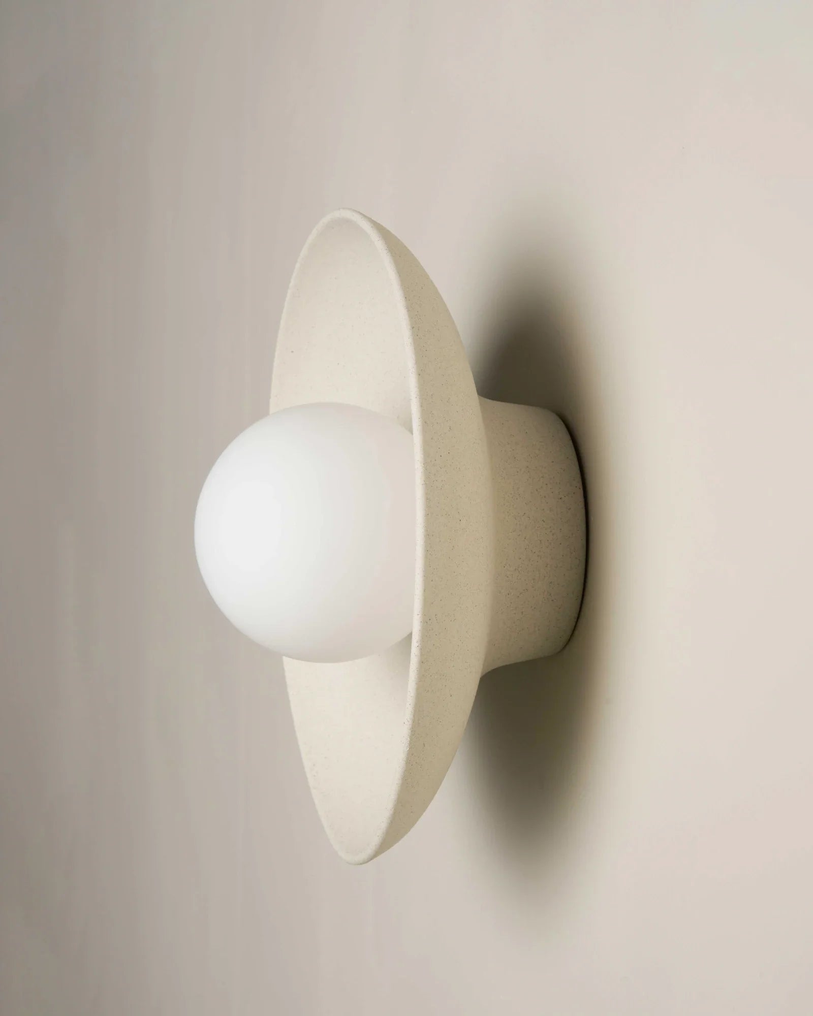 Contemporary Indoor Dish Wall Light