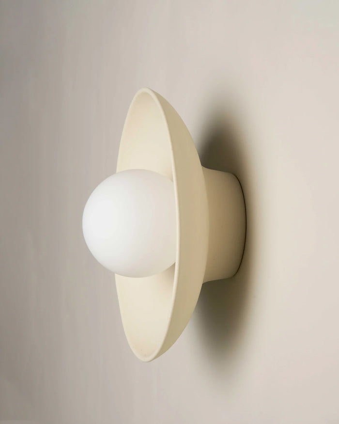 Contemporary Indoor Dish Wall Light