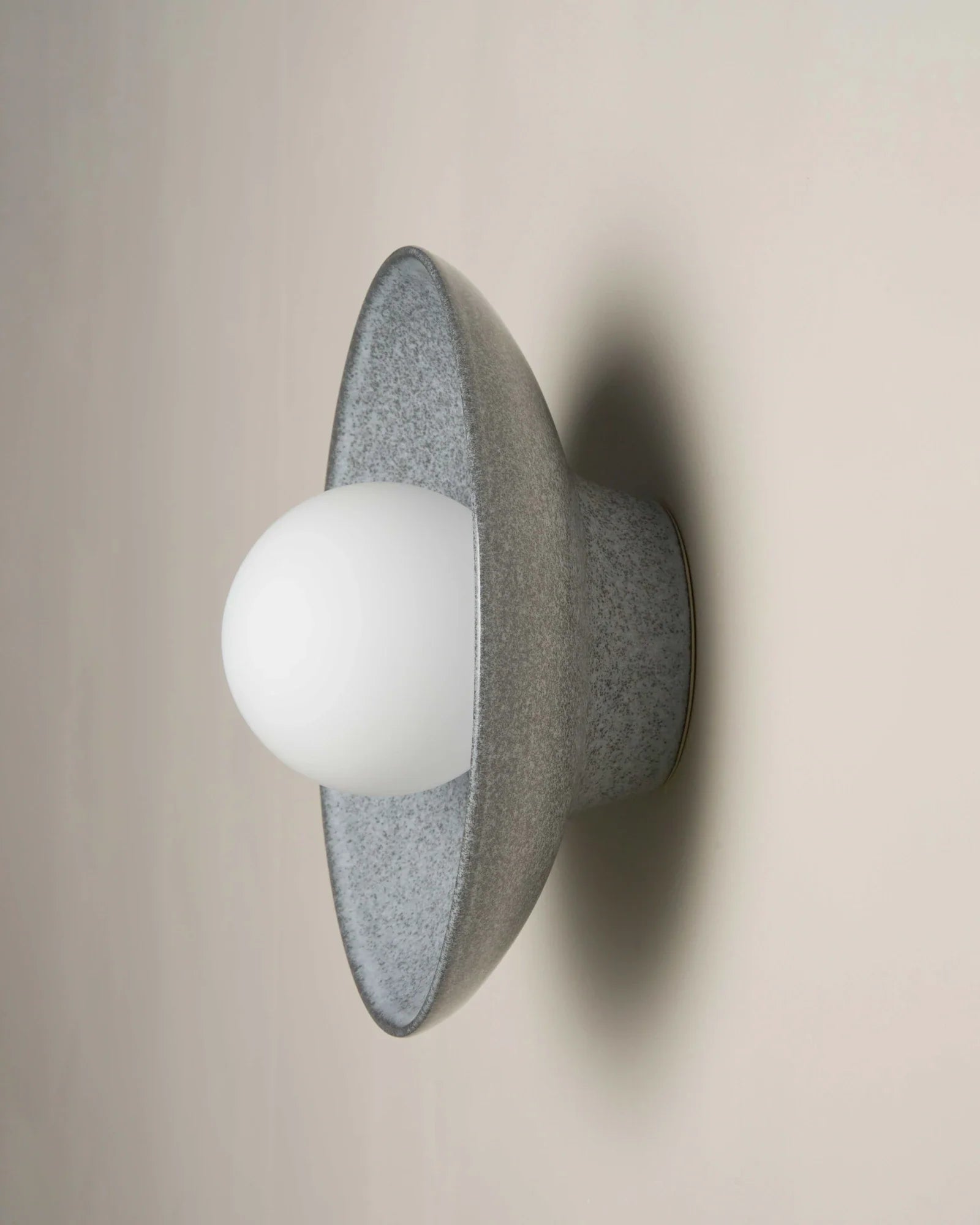 Contemporary Indoor Dish Wall Light