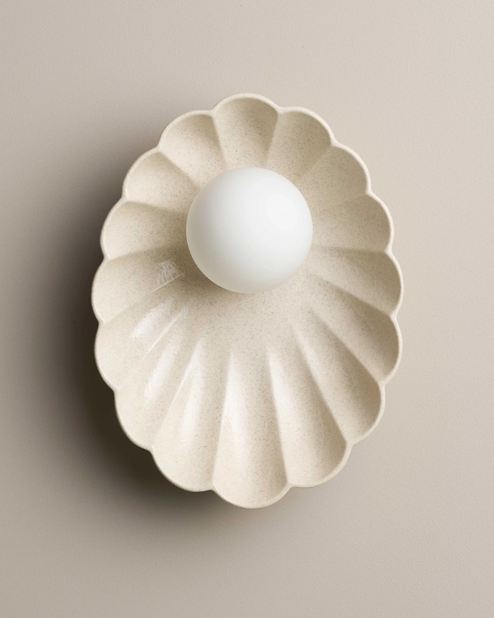 Ceramic Oyster Wall Light