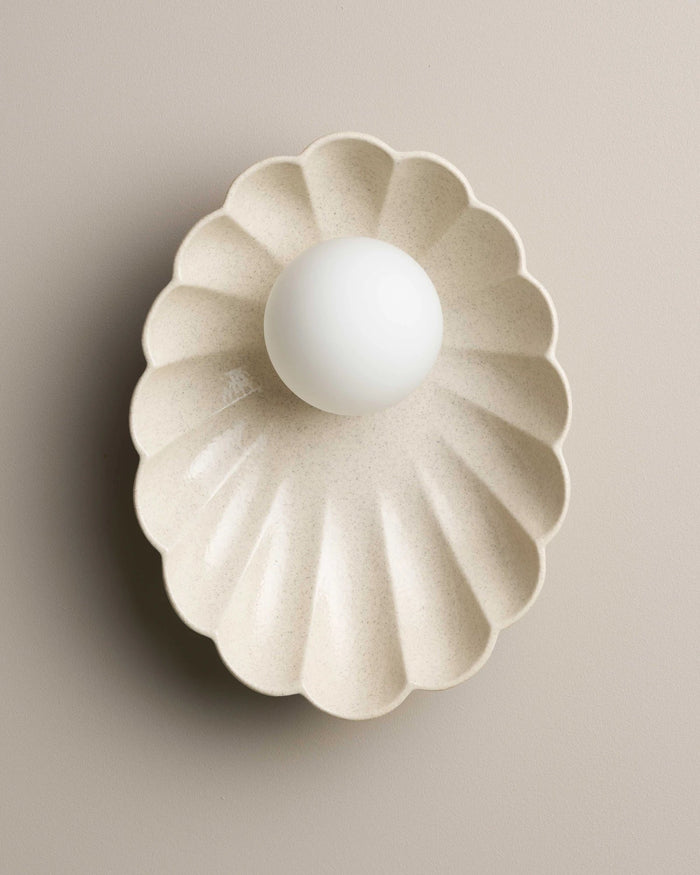 Ceramic Oyster Wall Light