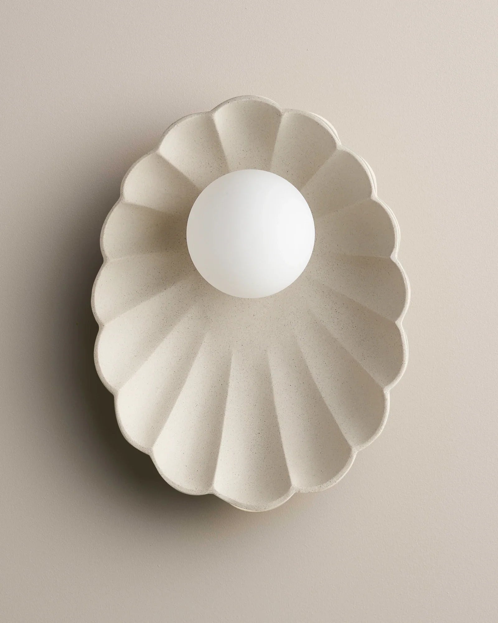 Ceramic Oyster Wall Light