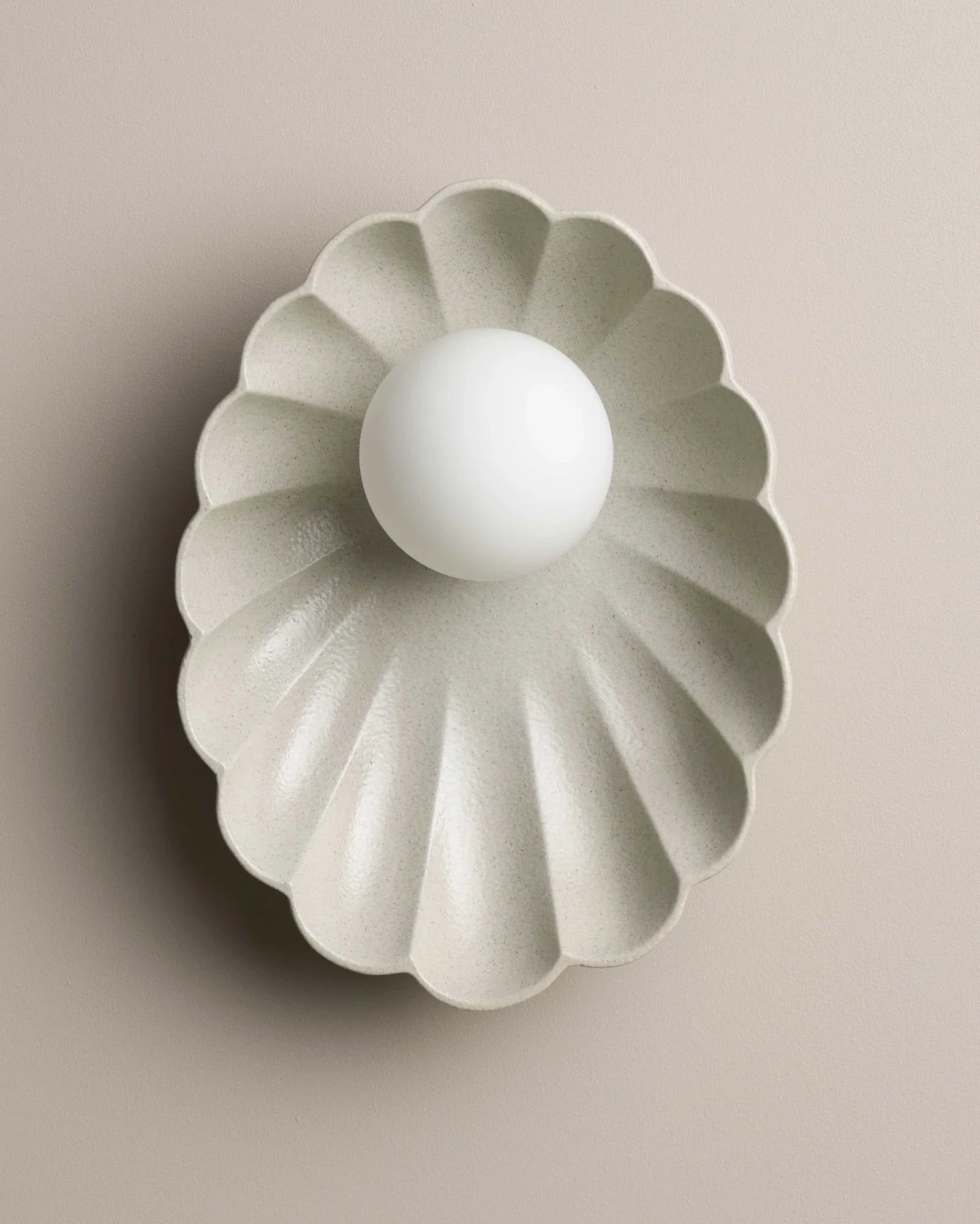 Ceramic Oyster Wall Light