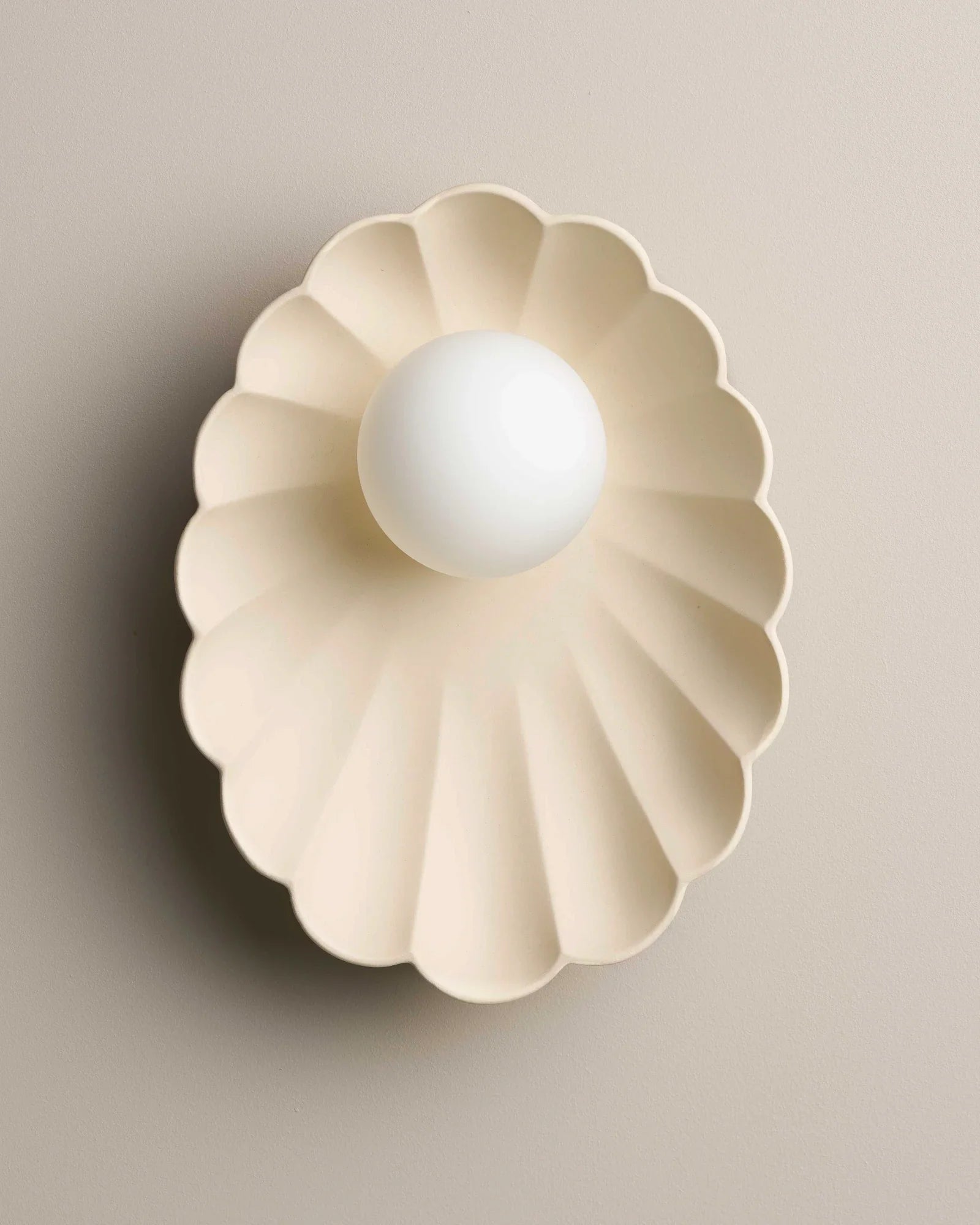 Ceramic Oyster Wall Light