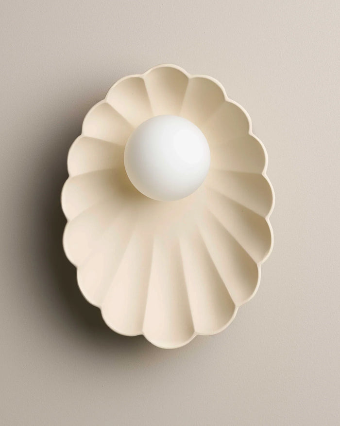 Ceramic Oyster Wall Light