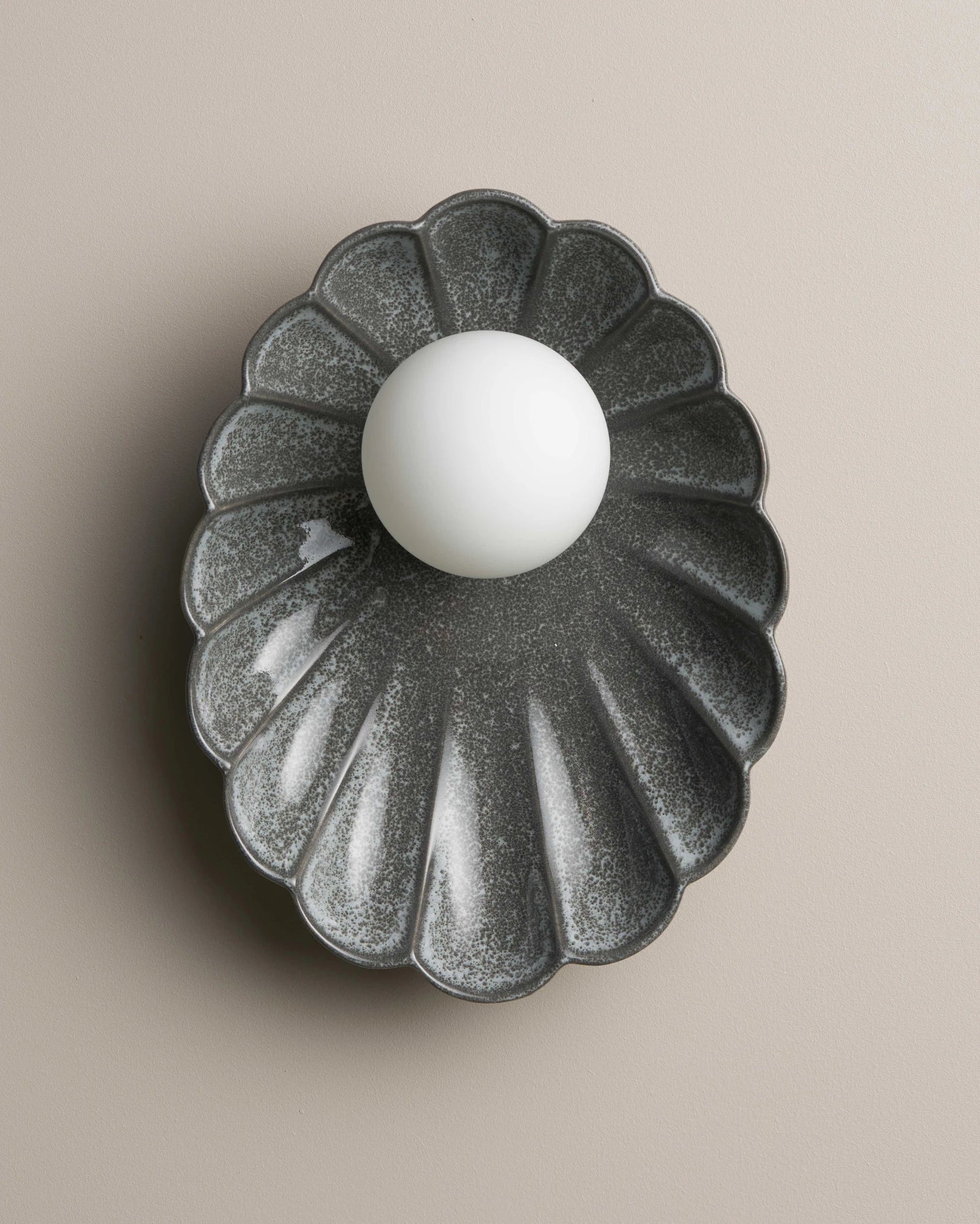 Ceramic Oyster Wall Light