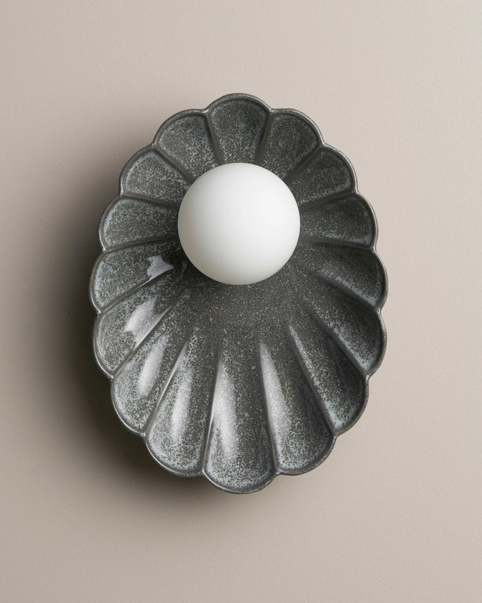 Ceramic Oyster Wall Light