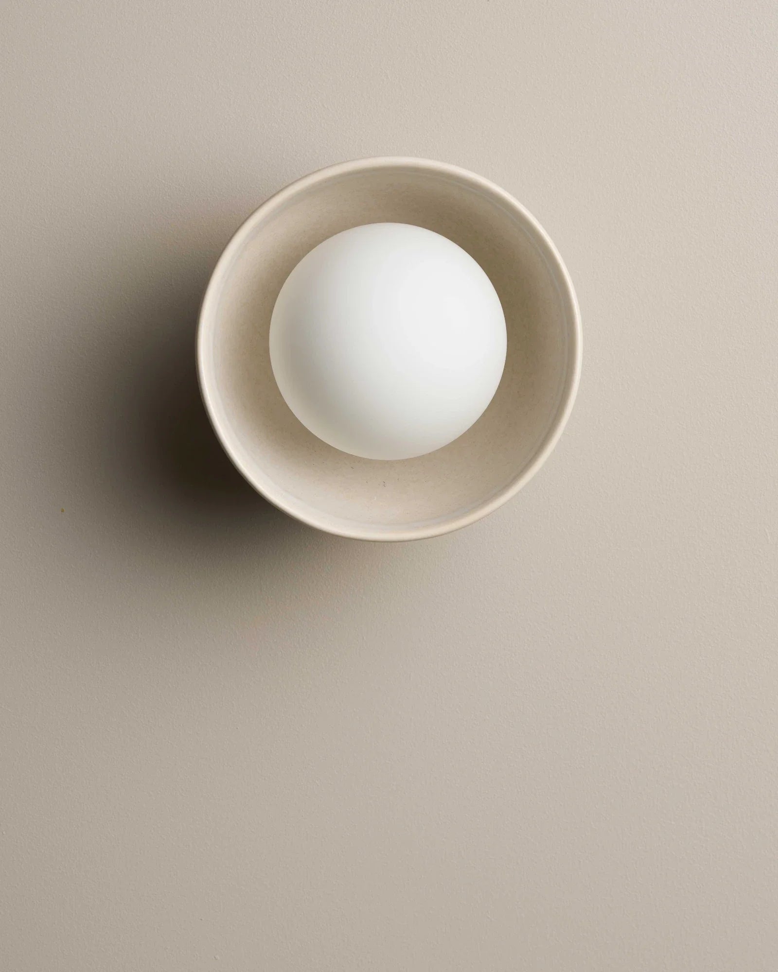 Ceramic Bowl Wall Light