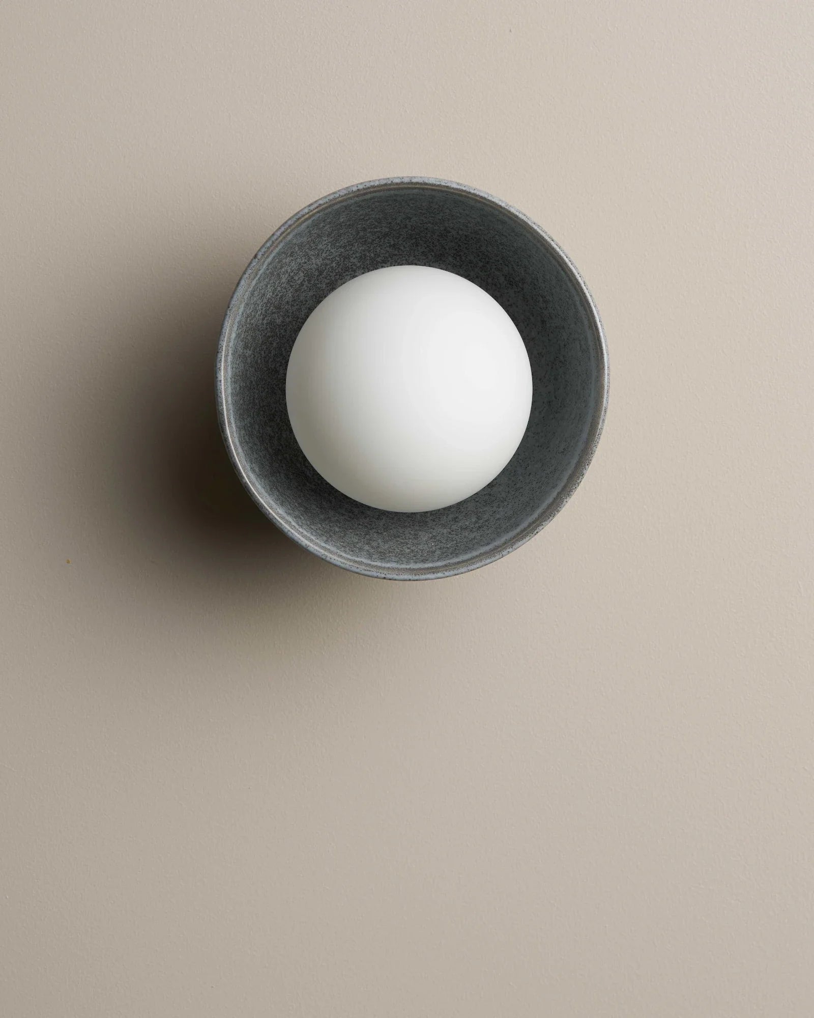 Ceramic Bowl Wall Light