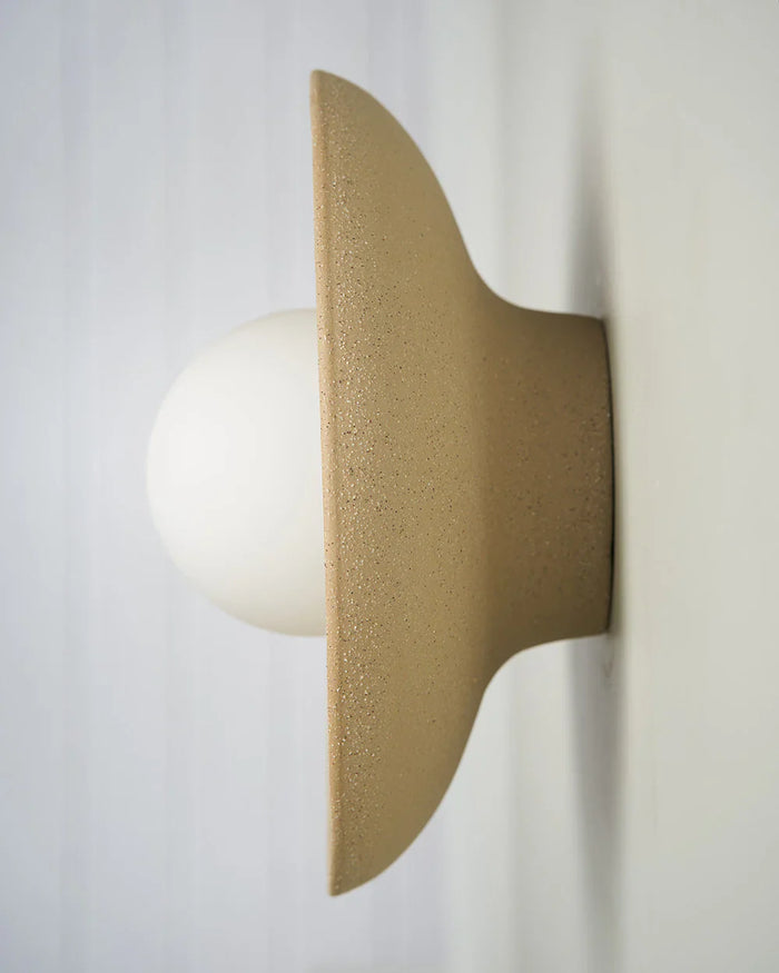 Contemporary Indoor Dish Wall Light