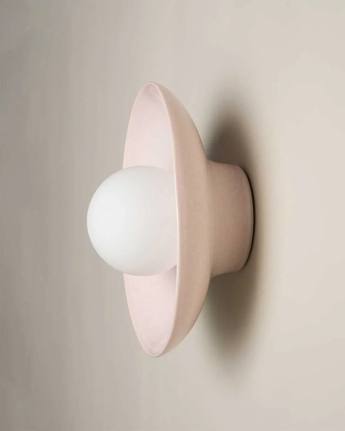 Contemporary Indoor Dish Wall Light