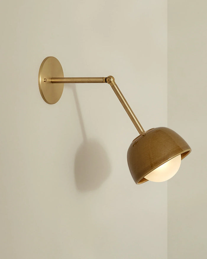 Terra Round Long Arm Wall Light