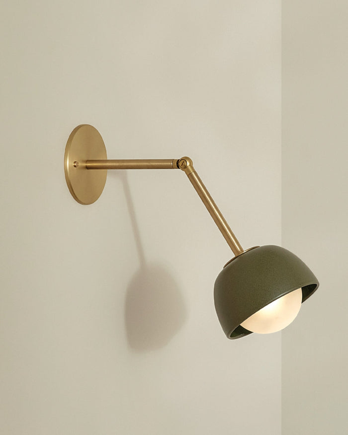 Terra Round Long Arm Wall Light