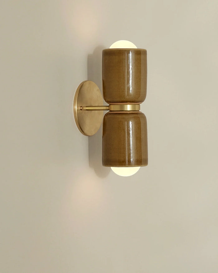 Dual Cylinder Indoor Wall Light
