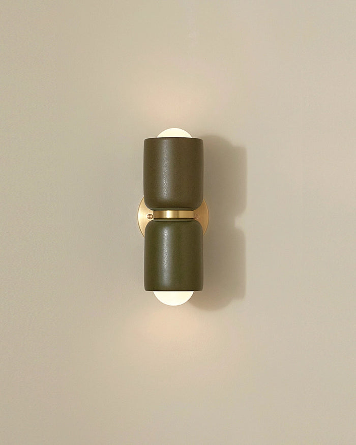 Dual Cylinder Indoor Wall Light