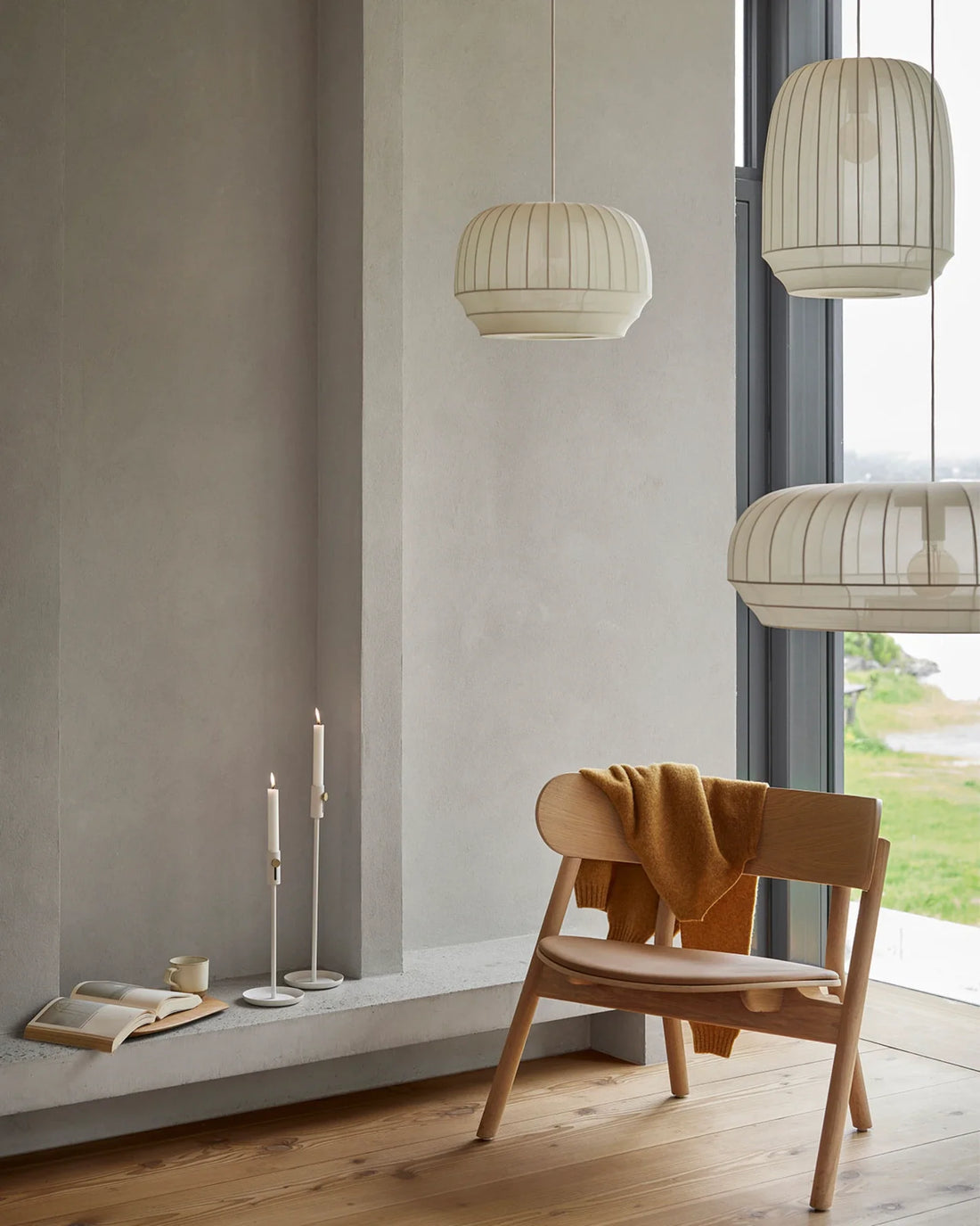 Northern Tradition Fabric Pendant Light