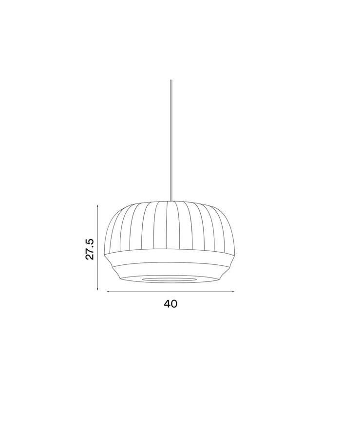 Northern Tradition Fabric Pendant Light