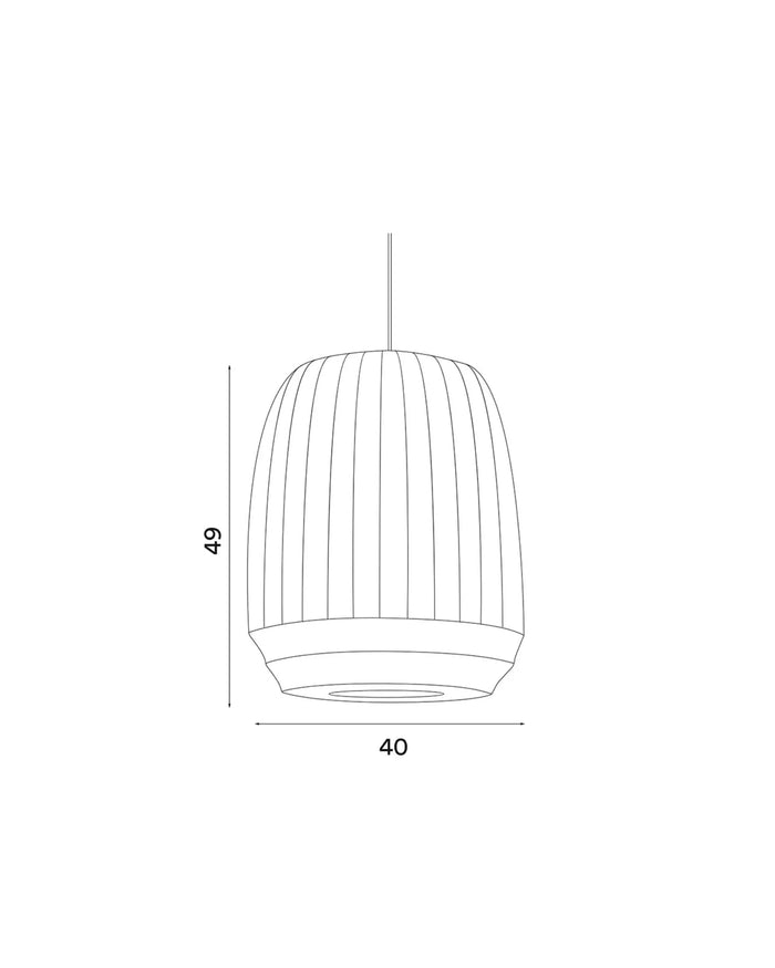 Northern Tradition Fabric Pendant Light