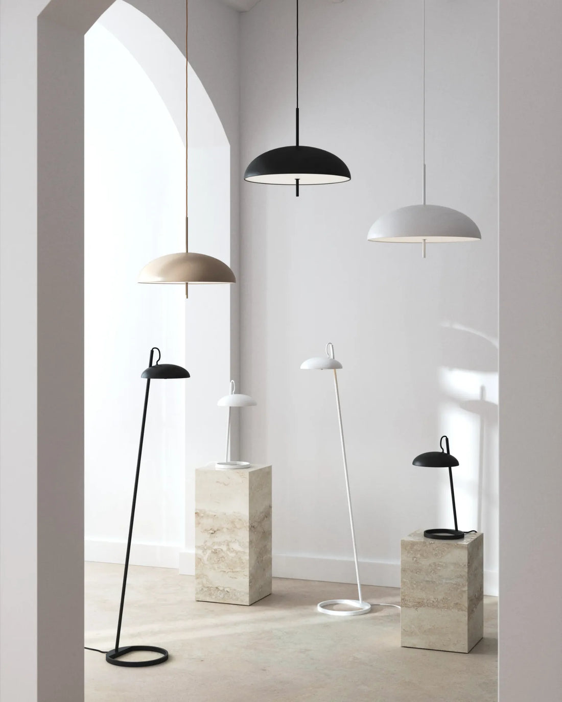 Wide Dome Pendant Light