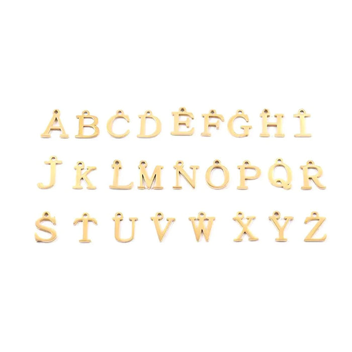 Emily Letter Initial Circle Lock Clasp Necklace