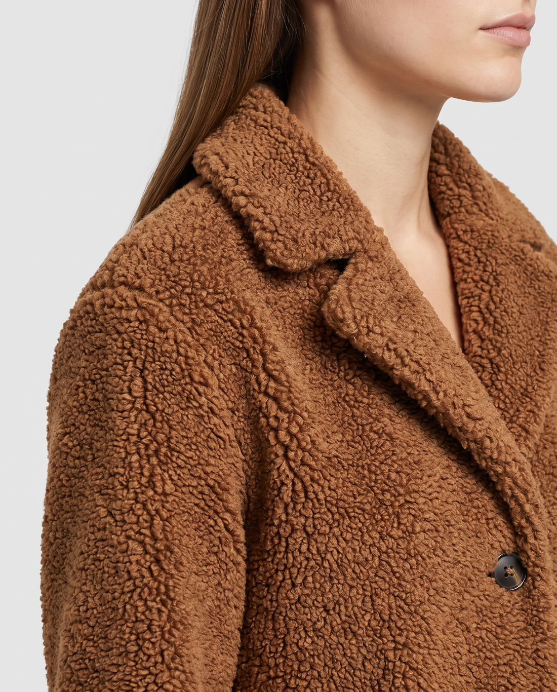 Raven | Women's Single Breasted Winter Teddy Coat