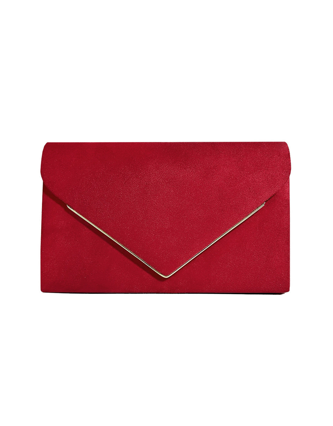 Winnie Suede Velvet Envelope Clutch