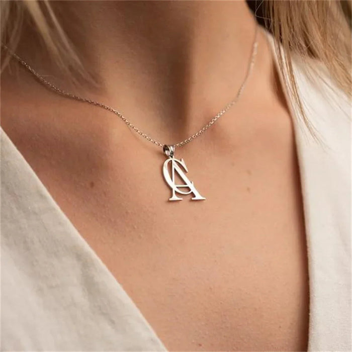 Effie Minimal Personalized Monogram Necklace
