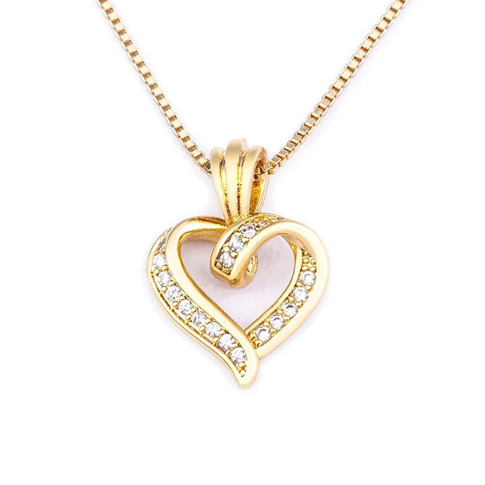 Cynthia Diamond Heart Pendant Necklace