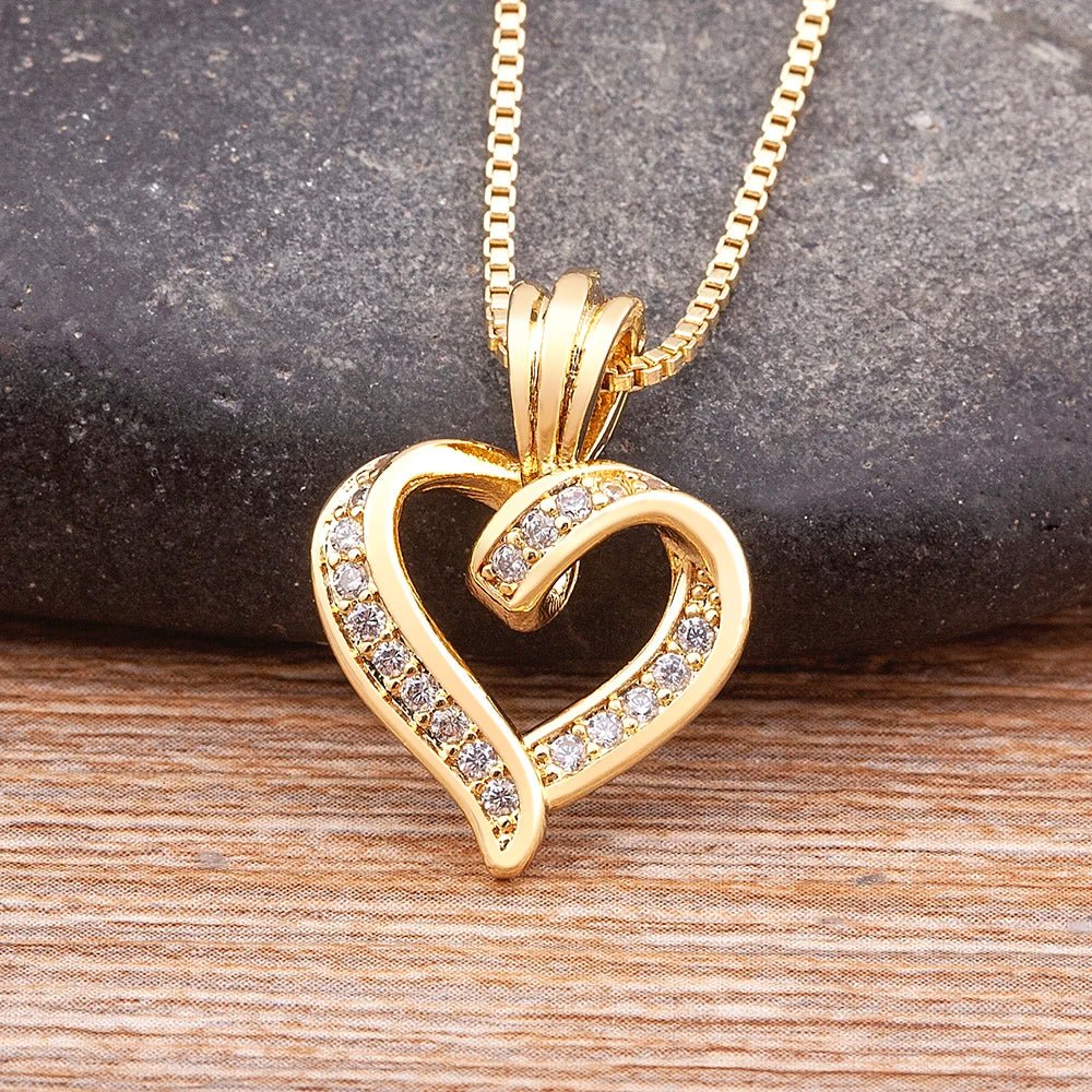 Cynthia Diamond Heart Pendant Necklace