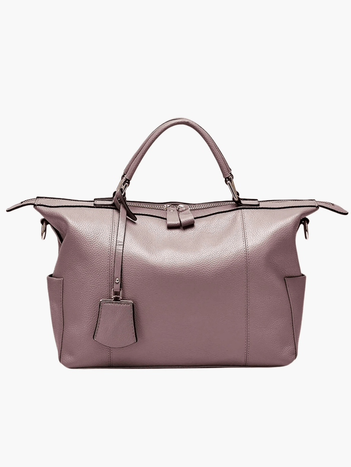 Dakota | Leather Weekender Tote-Shopper Bags-Urban Devyne-Purple-Urban Devyne