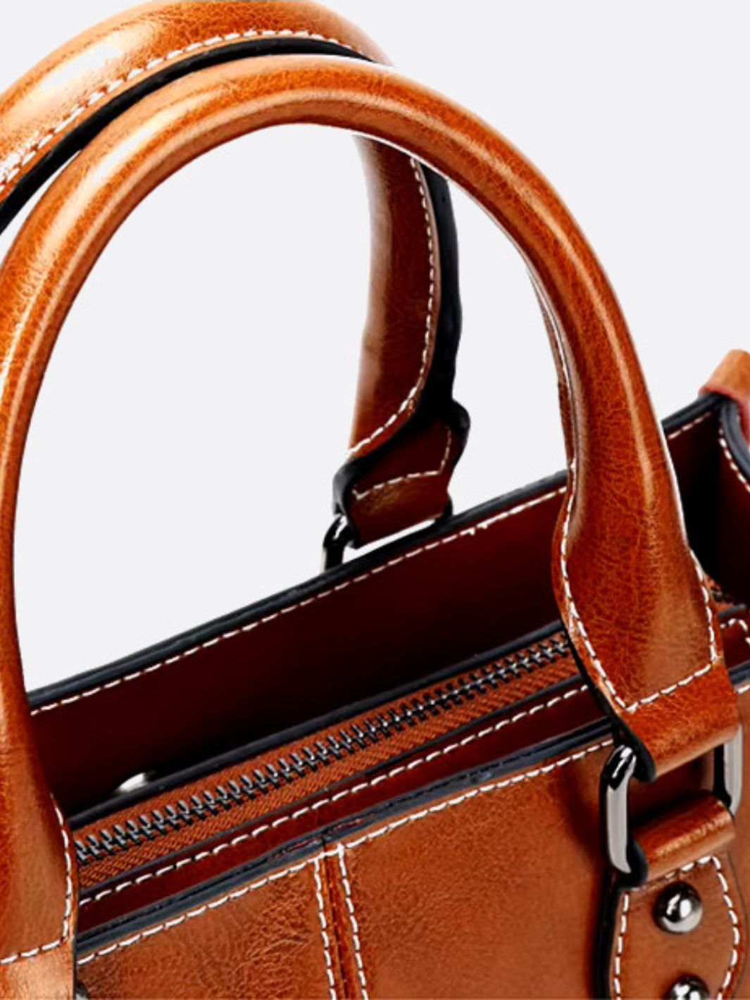 Kalila | Vintage Style Leather Tote Bag-Tote Bags-Urban Devyne-Urban Devyne