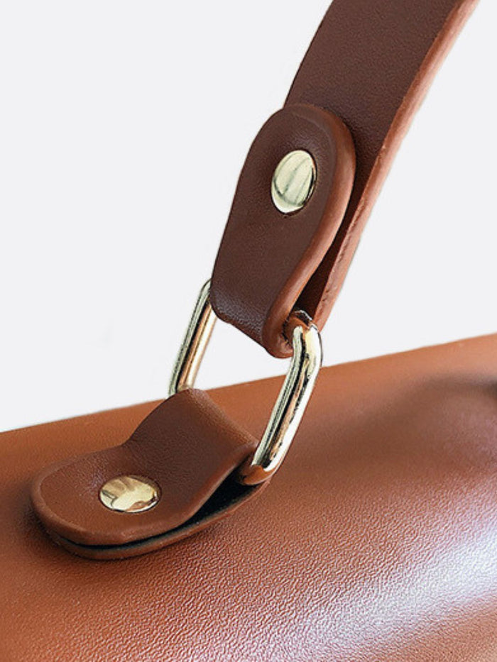 Kaitlyn | Woven Handbag with Faux Leather Flap-Handbag-Urban Devyne-Urban Devyne
