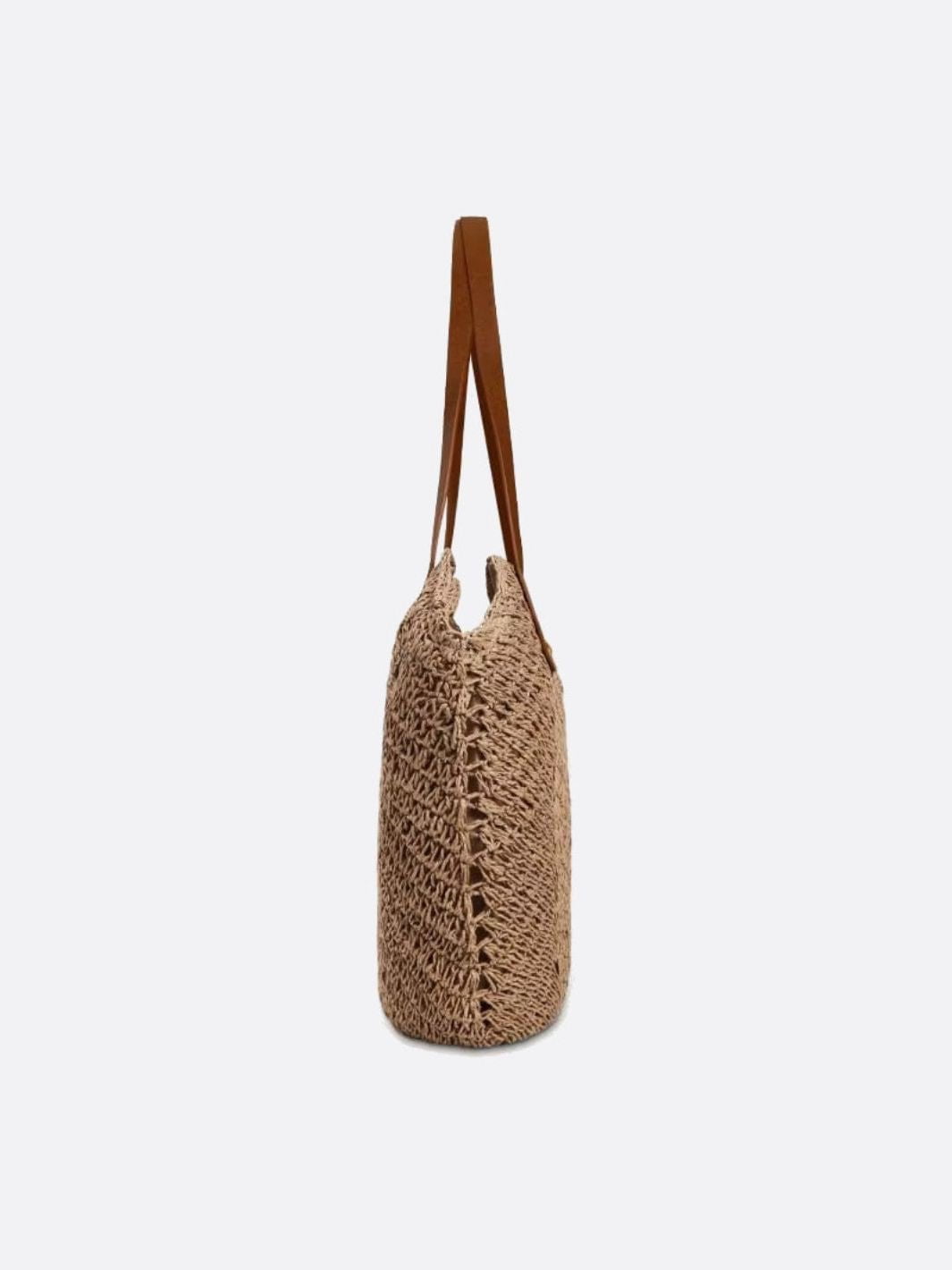 Kamila | Slouchy Straw Woven Shoulder Bag-Tote Bag-Urban Devyne-Urban Devyne