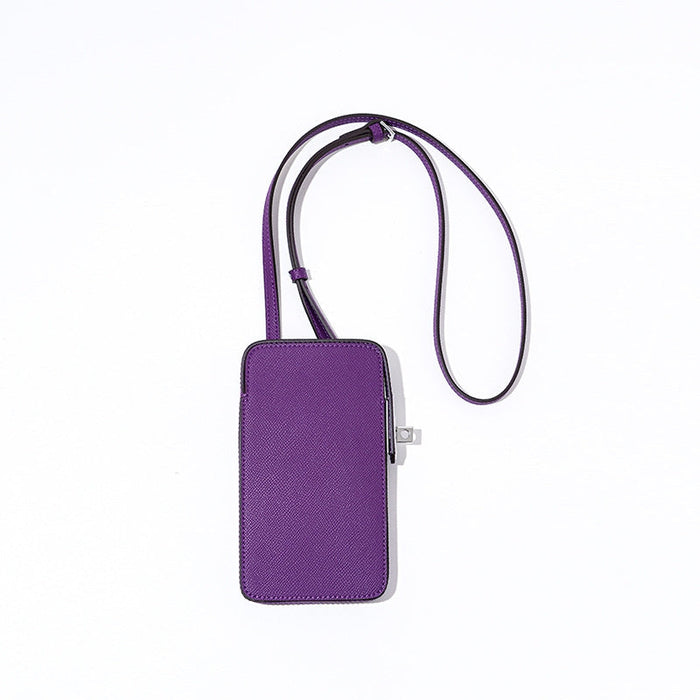 Edie | Leather Crossbody Phone Bag-Crossbody Bag-Urban Devyne-Purple-Urban Devyne