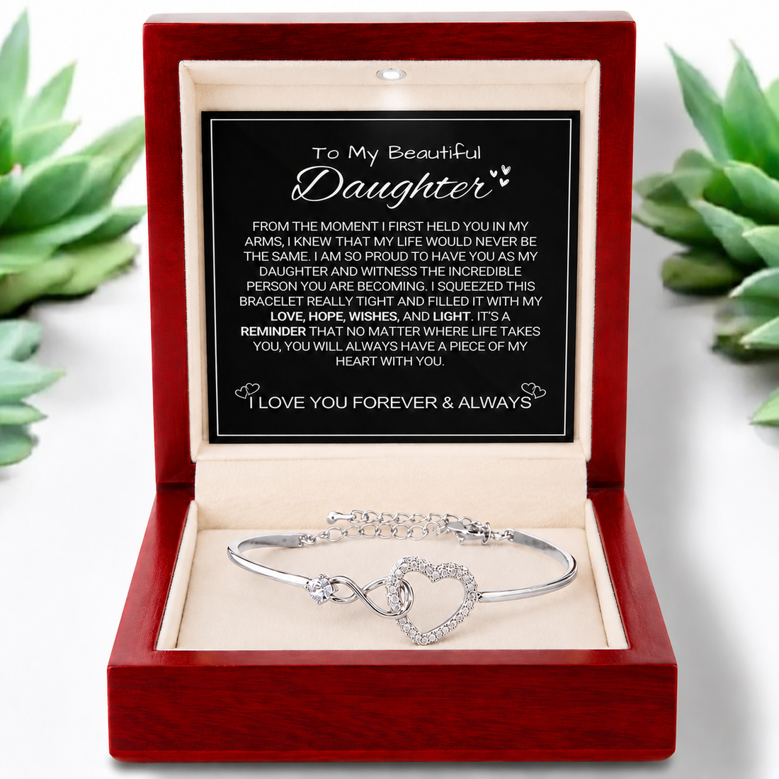 To My Daughter - Forever Linked - Bracelet