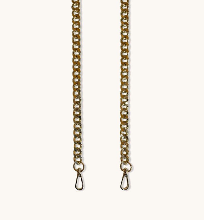 Daniela | Curb Bag Chain Strap-Bag Accessory-Urban Devyne-Gold-Urban Devyne