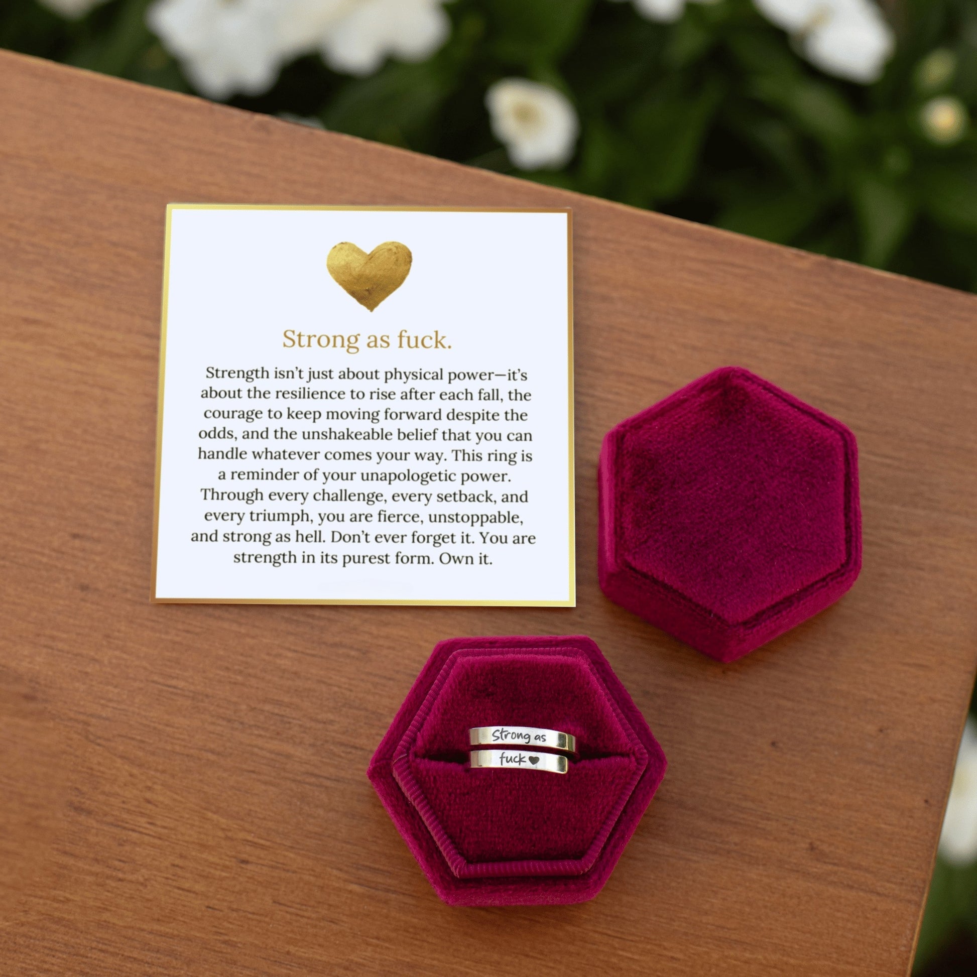 Strong As F♡ck Ring