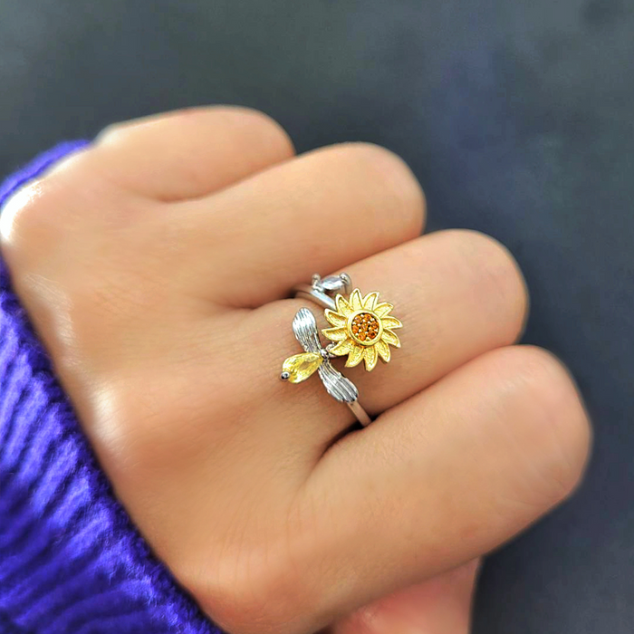 Alexa - Sunflower Serenity Anxiety Ring