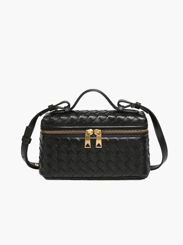 Greta | Woven Box Crossbody Bag-Crossbody Bag-Urban Devyne-Black-Urban Devyne