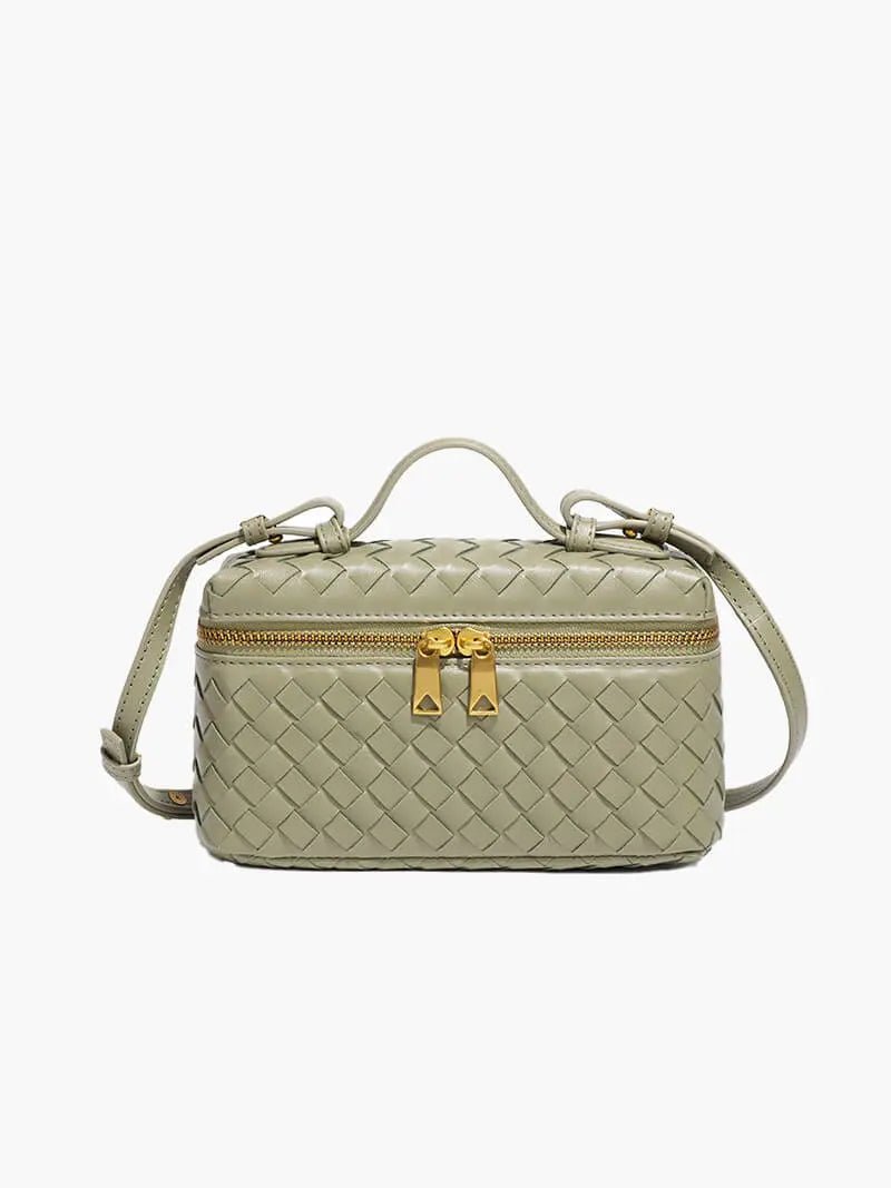 Greta | Woven Box Crossbody Bag-Crossbody Bag-Urban Devyne-Light Green-Urban Devyne