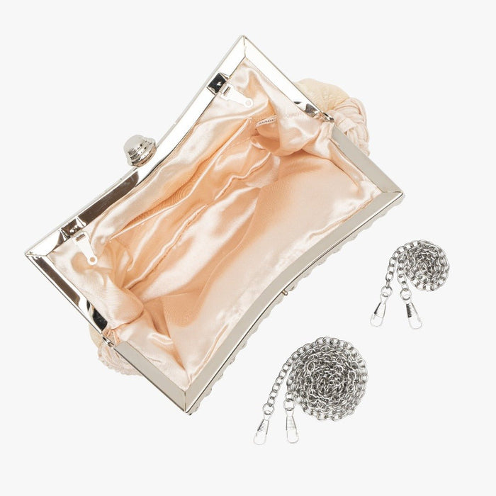 Lysandra | Satin & Crystal Evening Clutch-Clutches-Urban Devyne-Urban Devyne