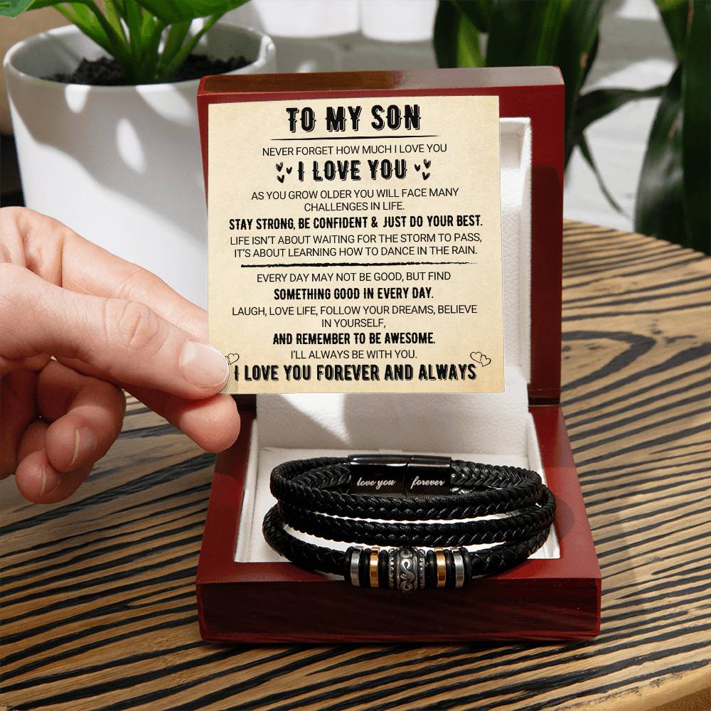 To My Son - Love You Forever - Bracelet