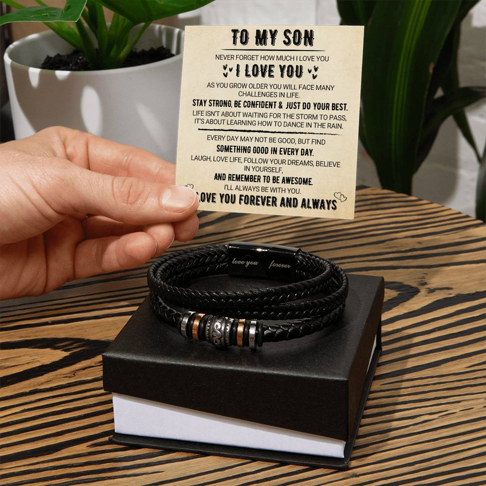 To My Son - Love You Forever - Bracelet